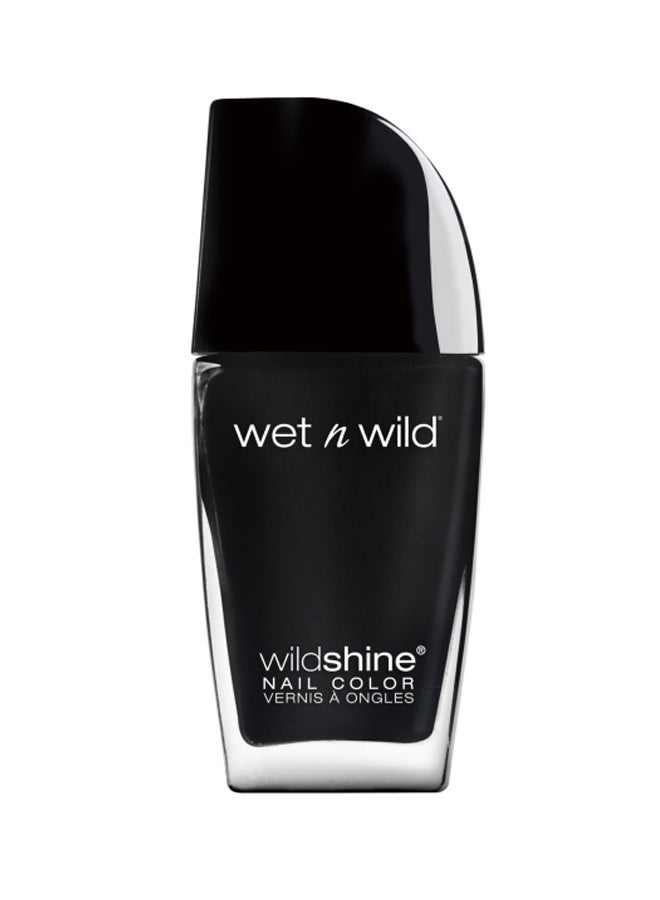 Wet N Wild Shine Nail Color Black Cream  - Image 1