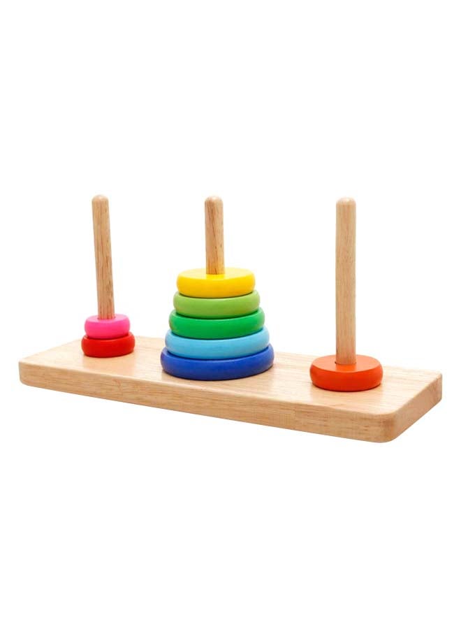 Sharpdo Wooden Hanoi Tower Toy 10 Centimeter