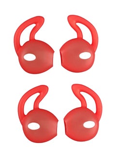 4 Piece In-Ear Eartips Earbuds Earphone Case Cover Skin For Apple AirPods iPhone 7 Red