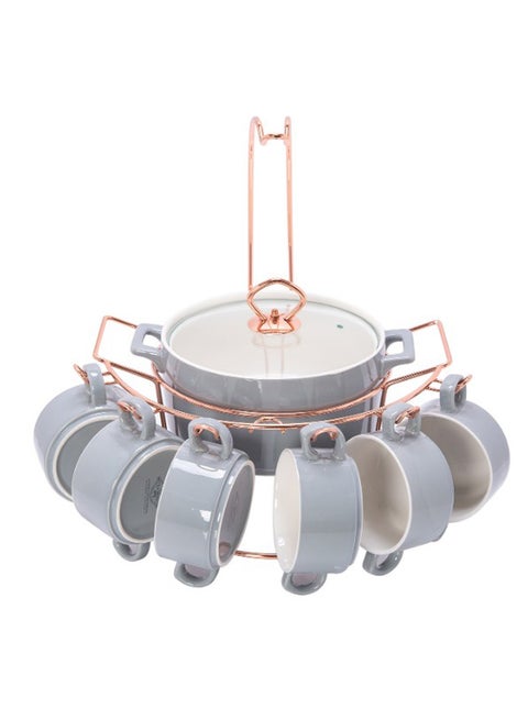 16-Piece Soup Set Grey
