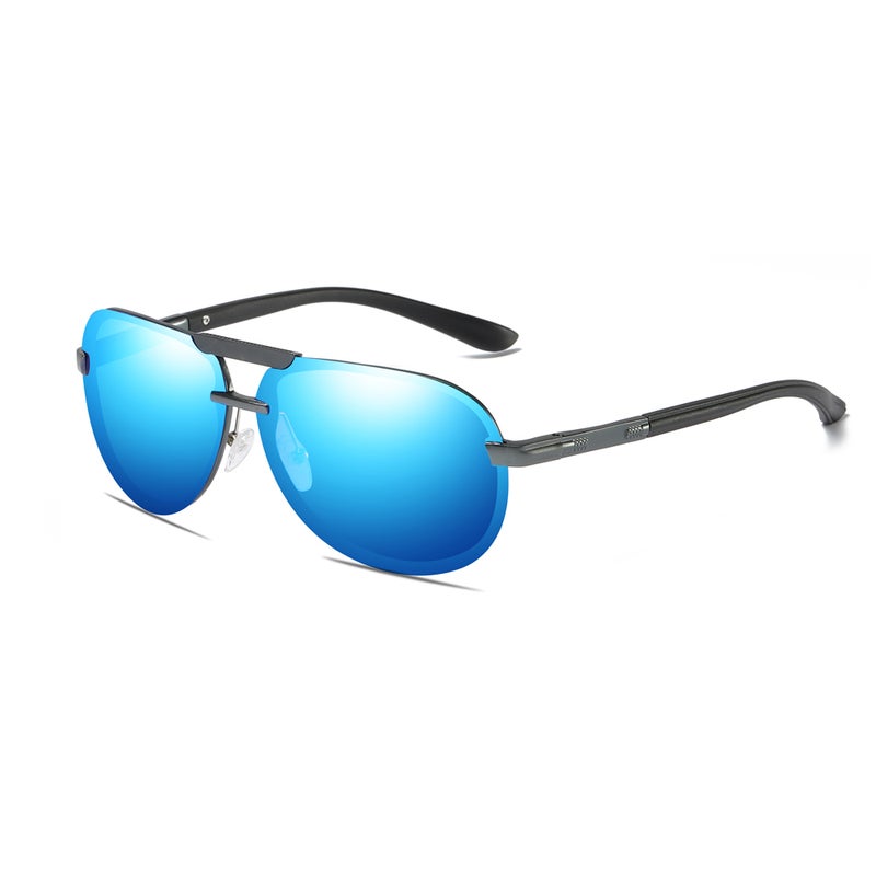 شاربدو نظارة شمسية آفياتور بعدسة مستقطبة - مقاس العدسة: 147 مم