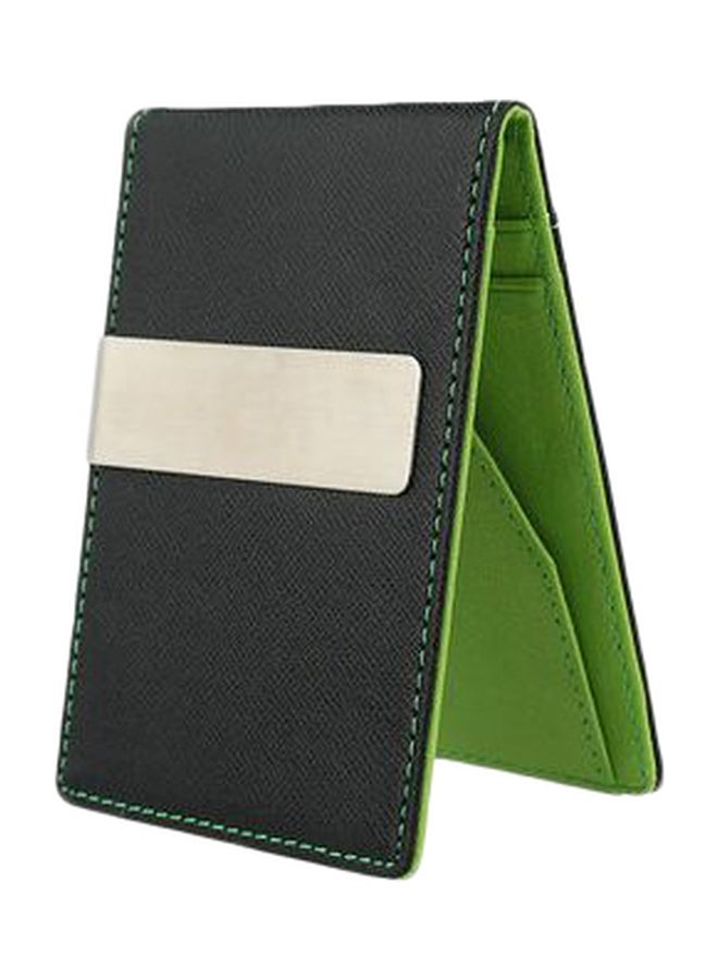 Money Clip Slim Wallet Green/Black  - Image 1