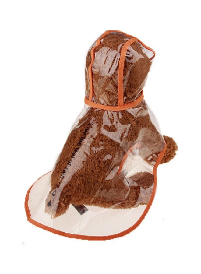 Generic Raincoat Windproof Cloth Attire Clear/Orange L  - Image 2