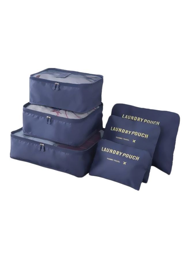 ALINK - 6-Piece Travel Pouch Set Navy - Image 1