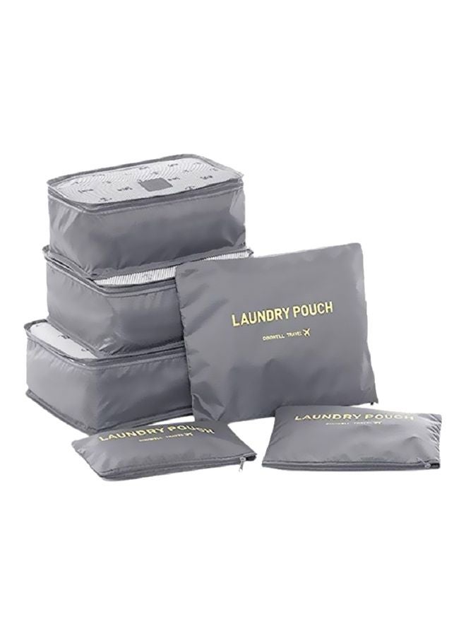 Generic 6-Piece Travel Pouch Set Grey  - Image 1