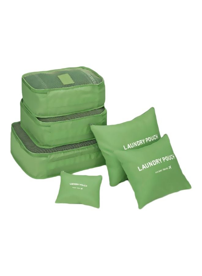 6-Piece Travel Pouch Set Green