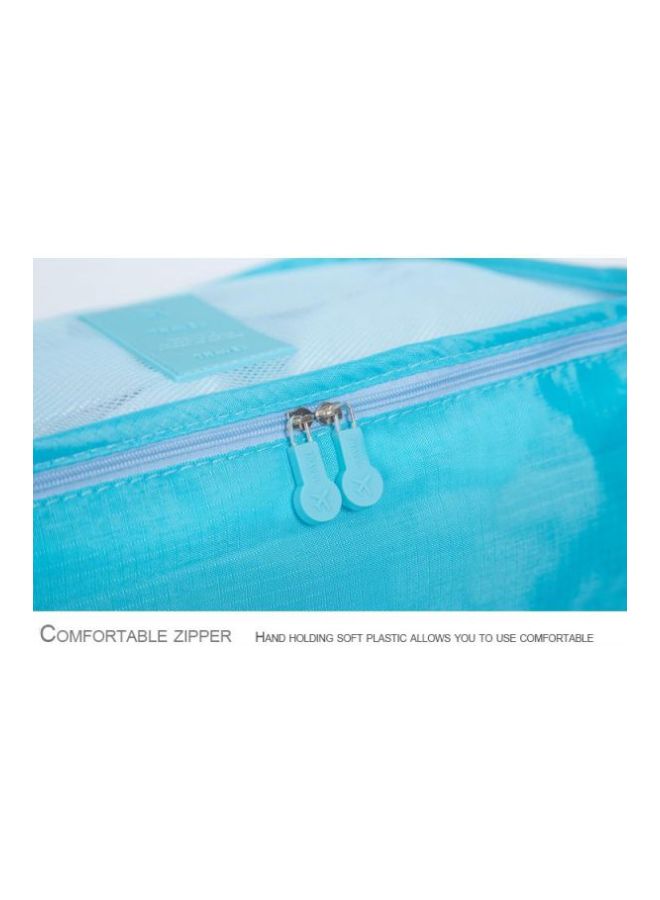 6-Piece Travel Pouch Set Sky Blue - Image 5