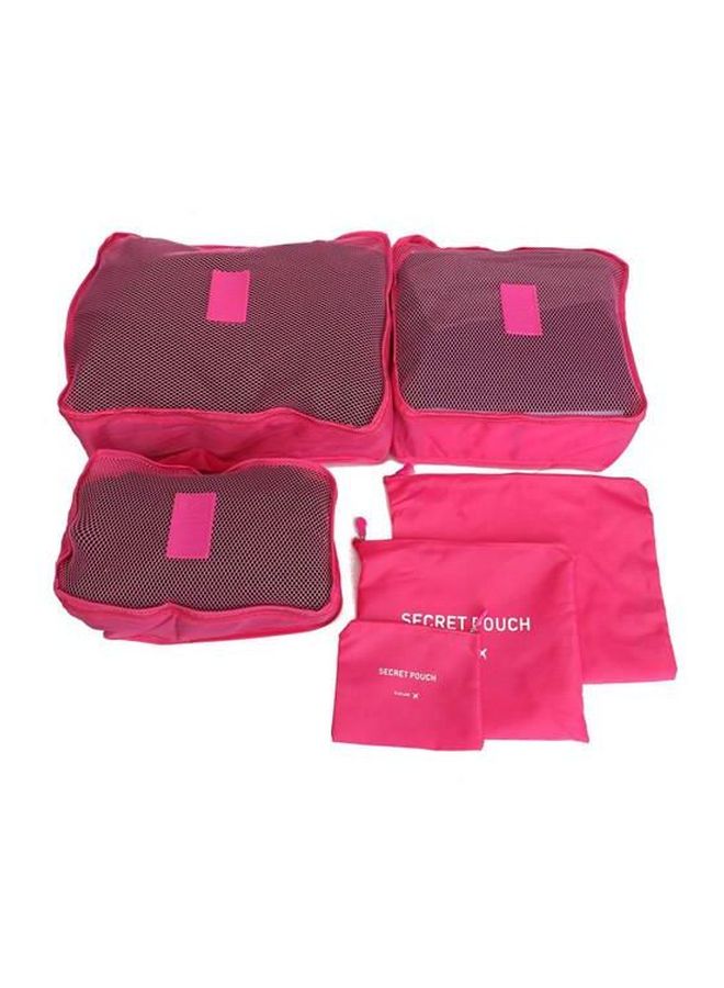 6-Piece Travel Bag Set Pink - Image 1