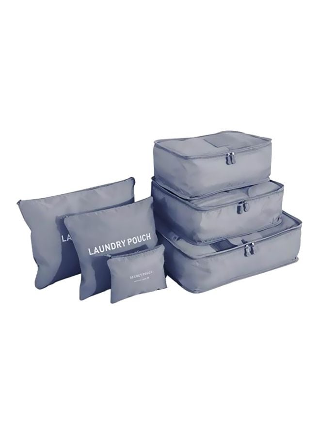 6-Piece Travel Pouch Set Grey  - Image 1