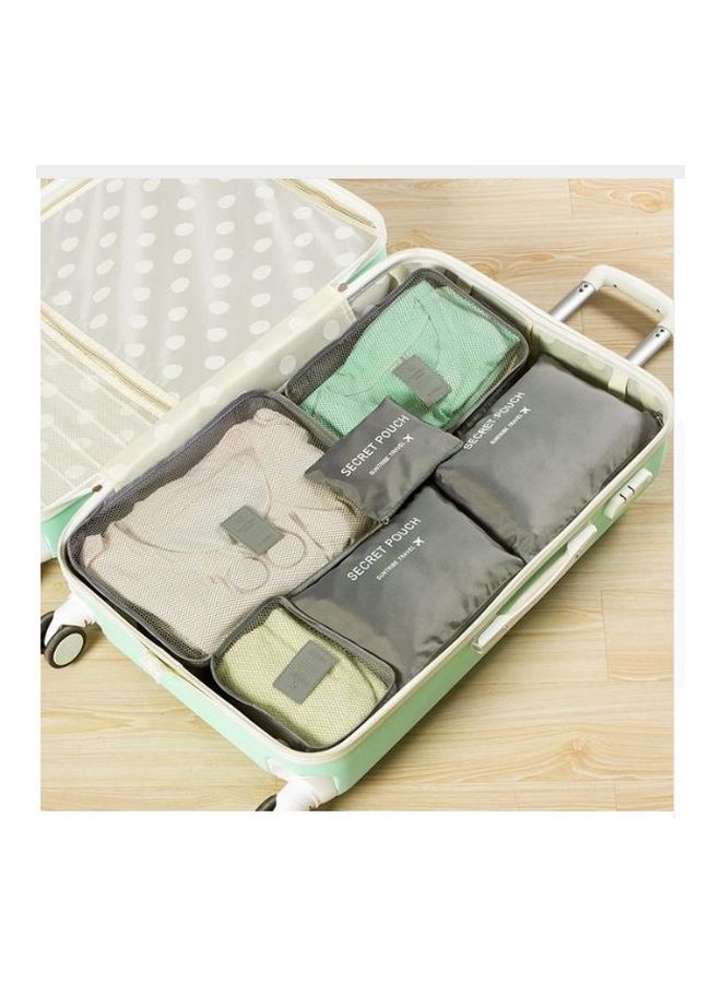 6-Piece Travel Pouch Set Grey - Image 2
