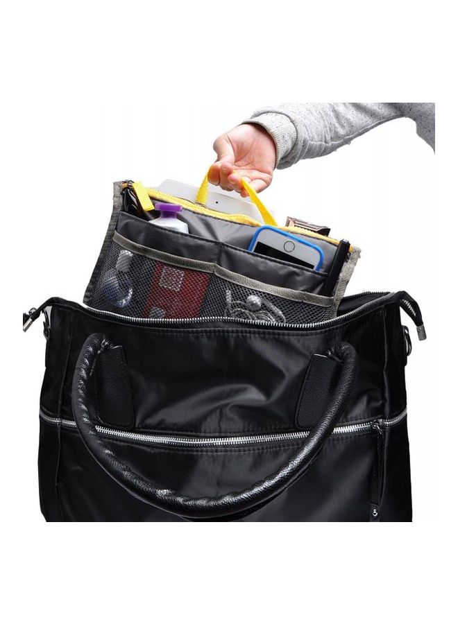 Waterproof Travel Bag Grey/Yellow - Image 4