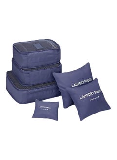 Generic 6-Piece Travel Pouch Set Blue  - Image 1