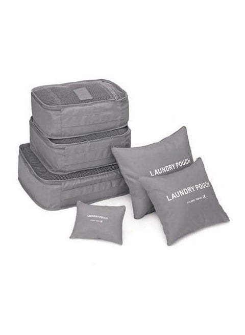 6-Piece Travel Bag Set Grey