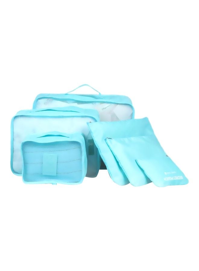 TRAVEL 6-Piece Travel Storage Bag Set Blue