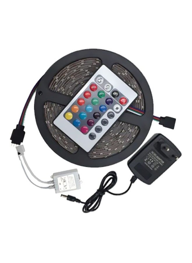 شريط إضاءة LED متعدد الألوان RGB أسود 5متر