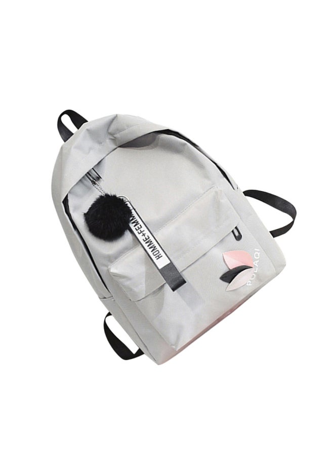 Cool Baby Polyester Backpack Grey/Pink/Black  - Image 3