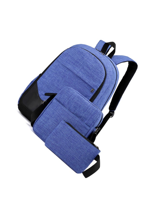 كول بيبي طقم حقائب ظهر نايلون من 3 قطع أسود/أزرق - Image 2