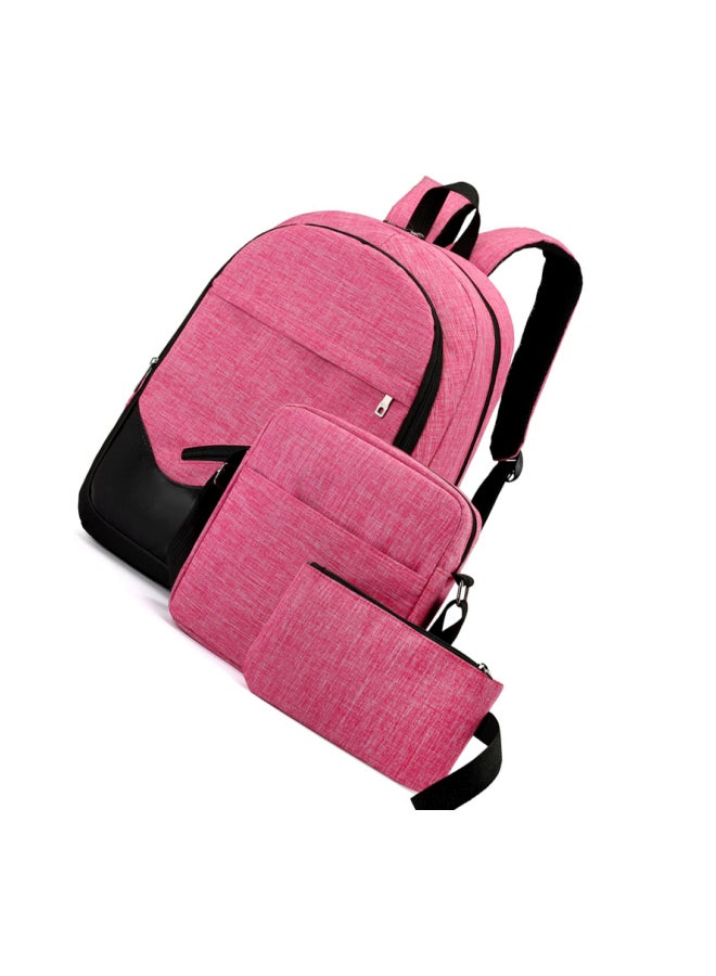 Cool Baby 3-Piece Backpack Set Pink/Black - Image 2