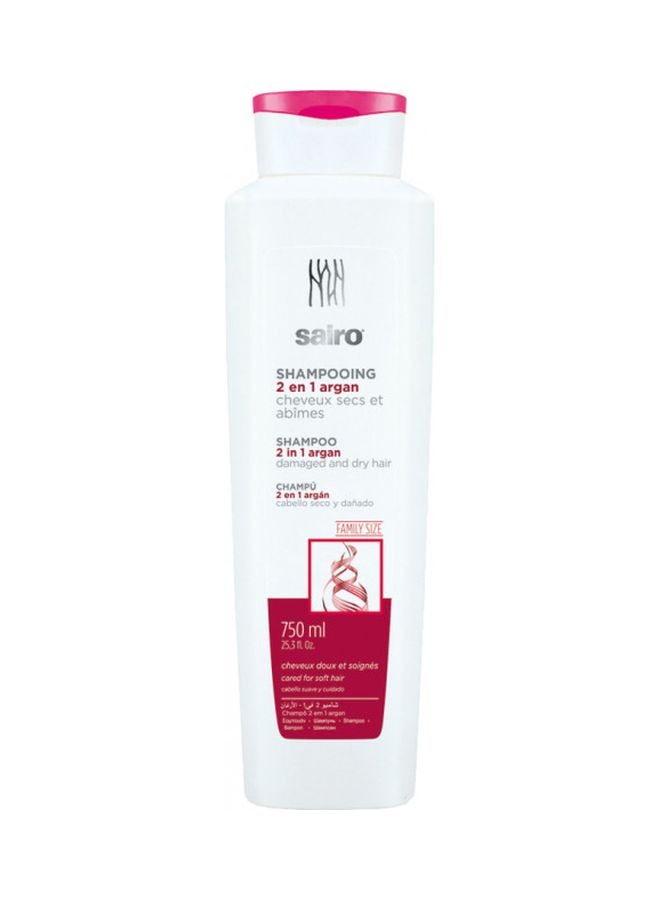 Sairo Shampoo 2 In 1 Argan, 750 Ml