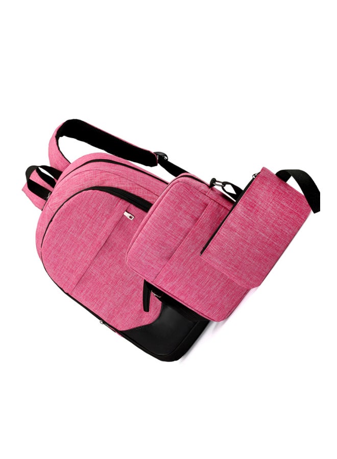 Cool Baby 3-Piece Backpack Set Pink/Black - Image 3