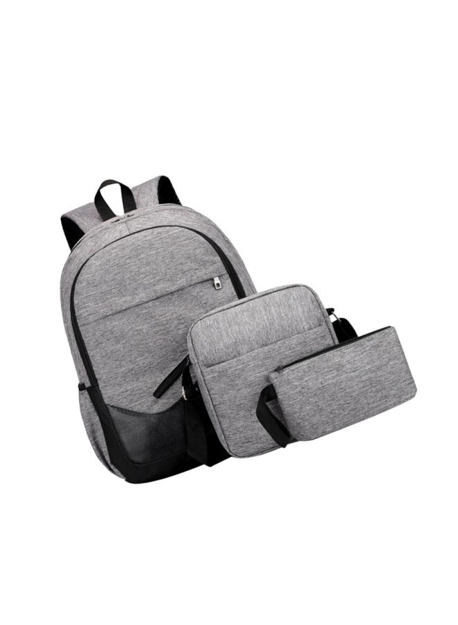 Cool Baby 3-Piece Nylon Backpack Grey/Black - Image 2