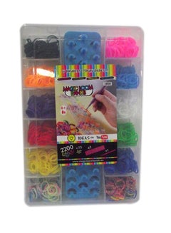Loom Band Making Kit - 2200 Pcs Rubber Loom With Charms