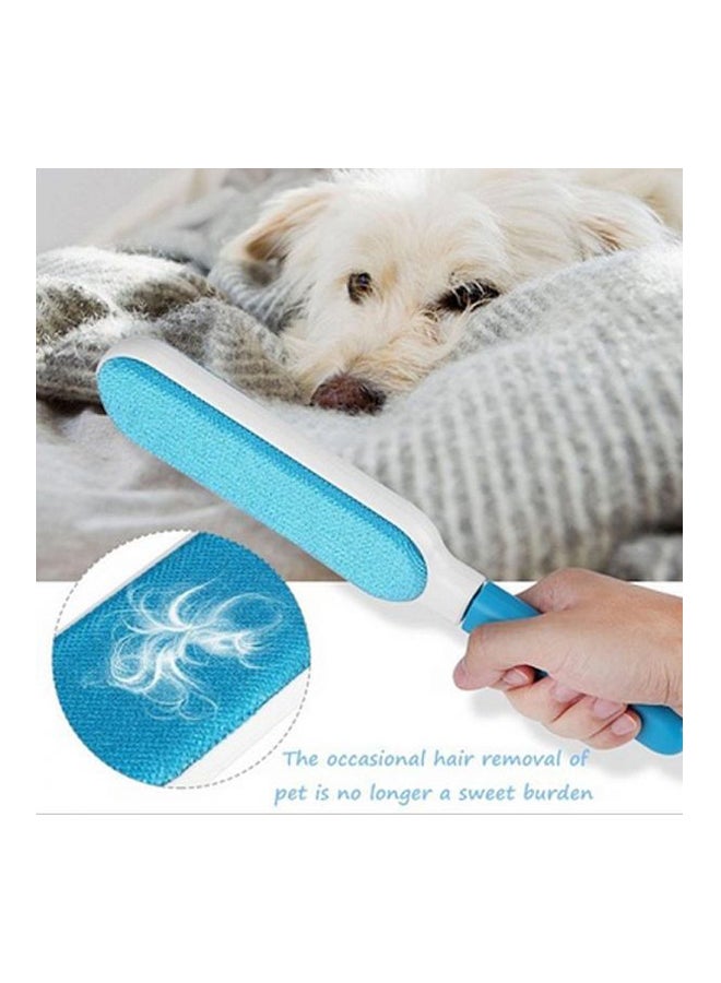 فرشاة إزالة الشعر مزودة بقاعدة تنظيف ذاتي بلون أزرق/أبيض وبقياس 20 سنتيمتر - Image 3