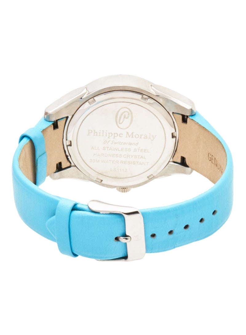 Women's Water Resistant Leather Analog Wrist Watch LS1112WPEE