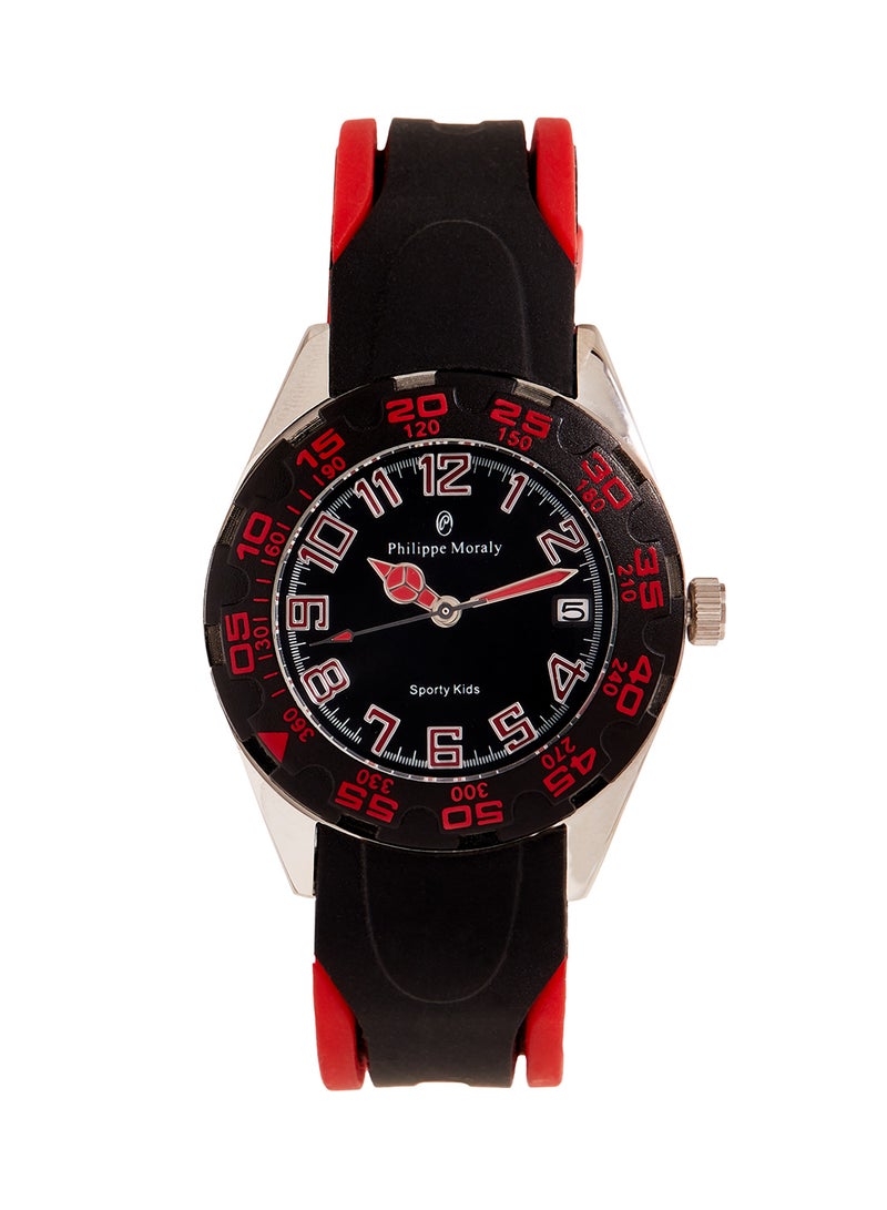 Philippe Moraly of Switzerland Water Resistant Rubber Analog Wrist Watch RK1111WBR - Image 1