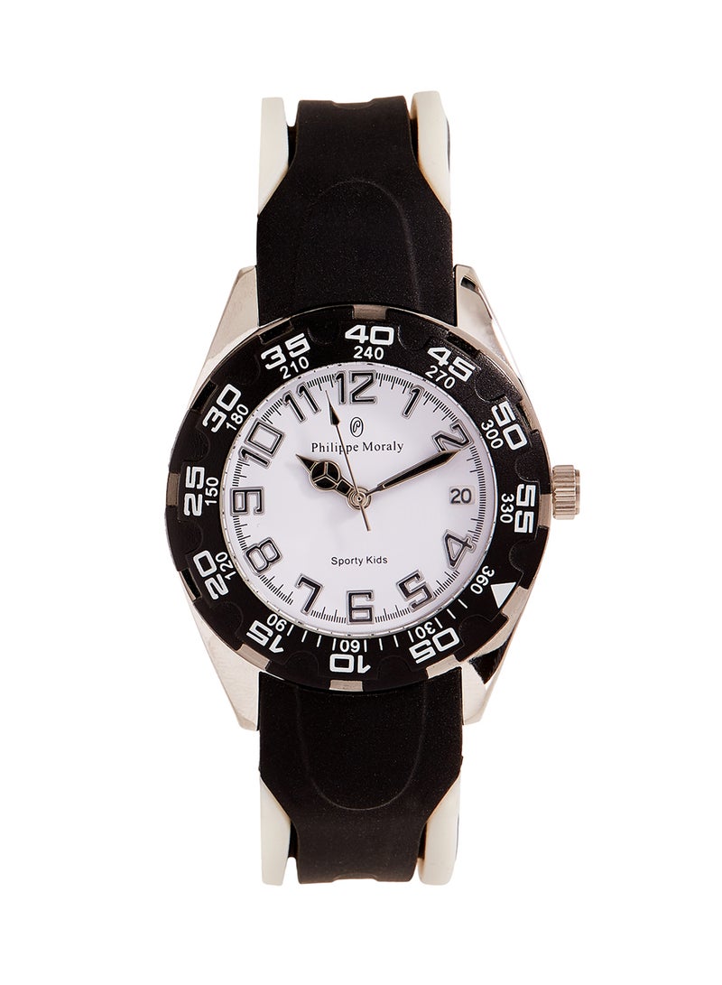 Philippe Moraly of Switzerland Water Resistant Rubber Analog Wrist Watch RK1111WWW - Image 1