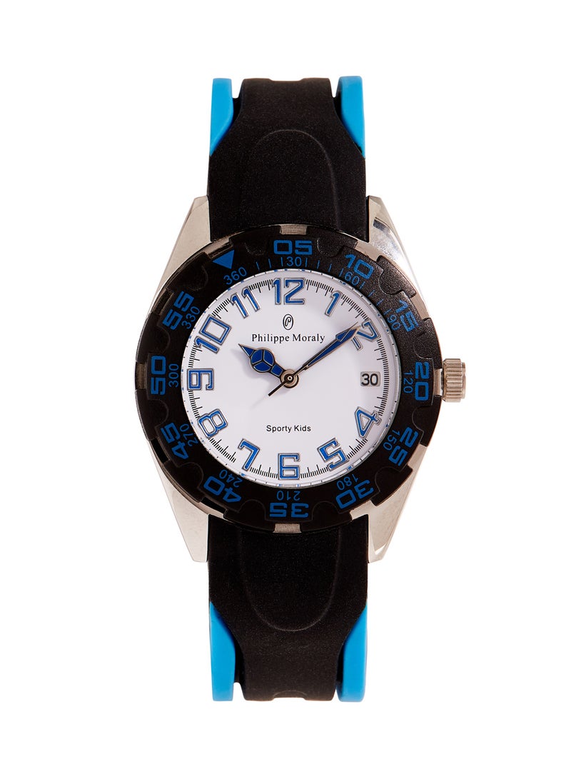 فيليب مورالي السويسرية ساعة يد بعقارب مقاومة للماء بسوار من المطاط طراز RK1111WWE - Image 1