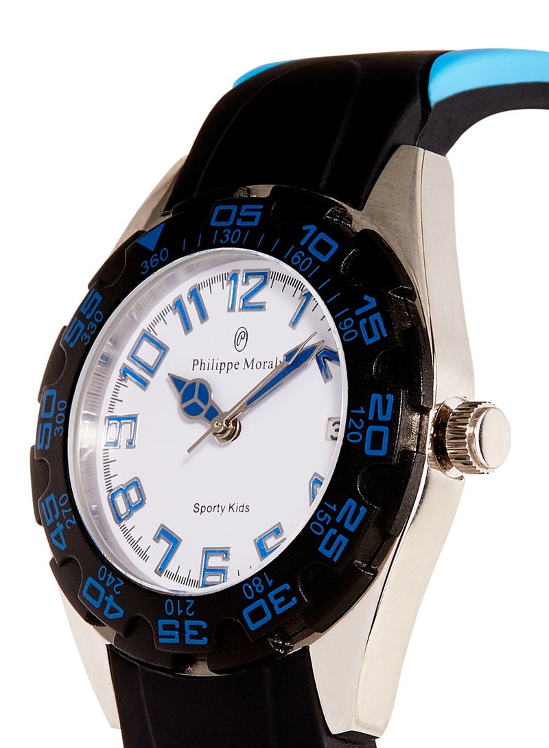 فيليب مورالي السويسرية ساعة يد بعقارب مقاومة للماء بسوار من المطاط طراز RK1111WWE - Image 2