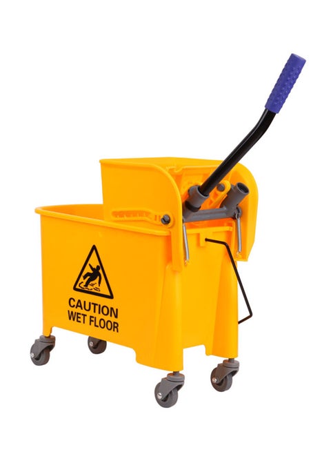 Mini Mop Wringer Trolley Yellow 20Liters