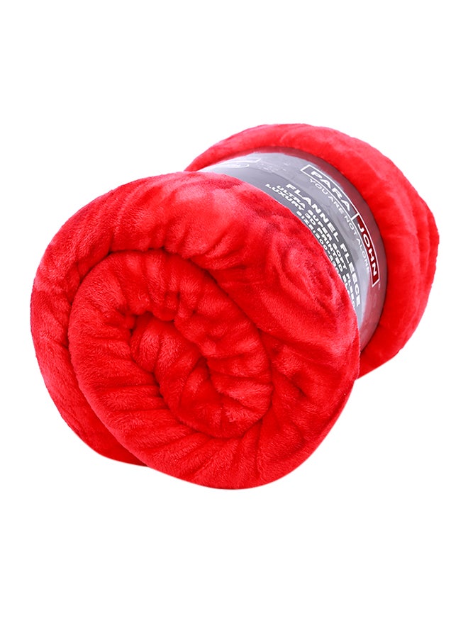 PARAJOHN Ultra Super Soft 3D Printed Premium Fleece polyester Dark Red 200X230cm