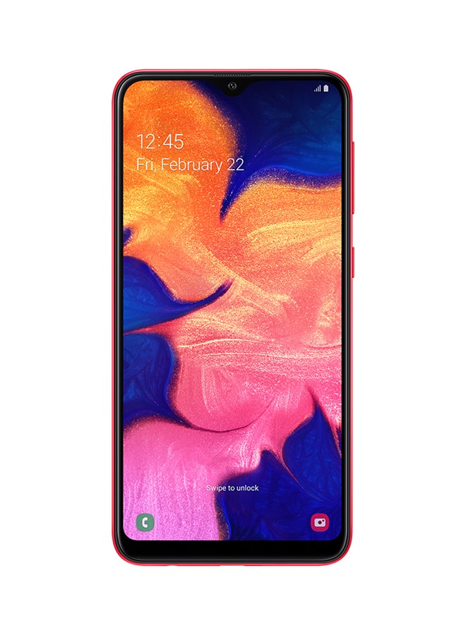 Samsung - Galaxy A10 Dual SIM Red 32GB 2GB RAM 4G LTE - Image 1