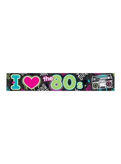 Anagram 80'S Foil Banner Birthday Theme Decorations Party Supplies 