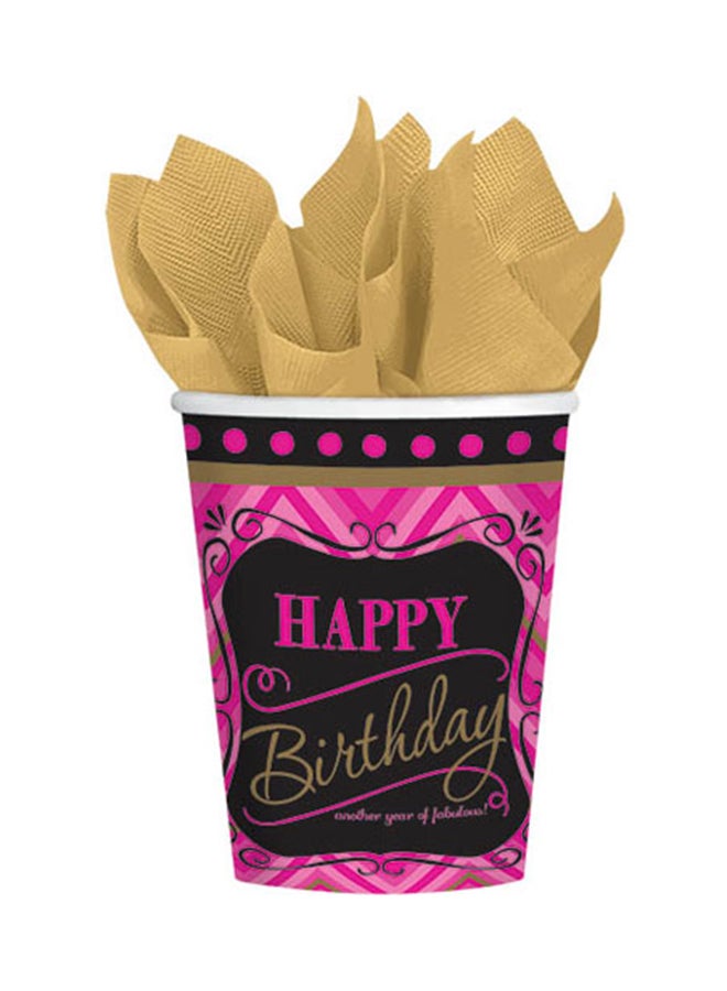 أمسكان مجموعة أكواب مكونة من 8-قطع من مجموعة بورن تو بي فابيولس