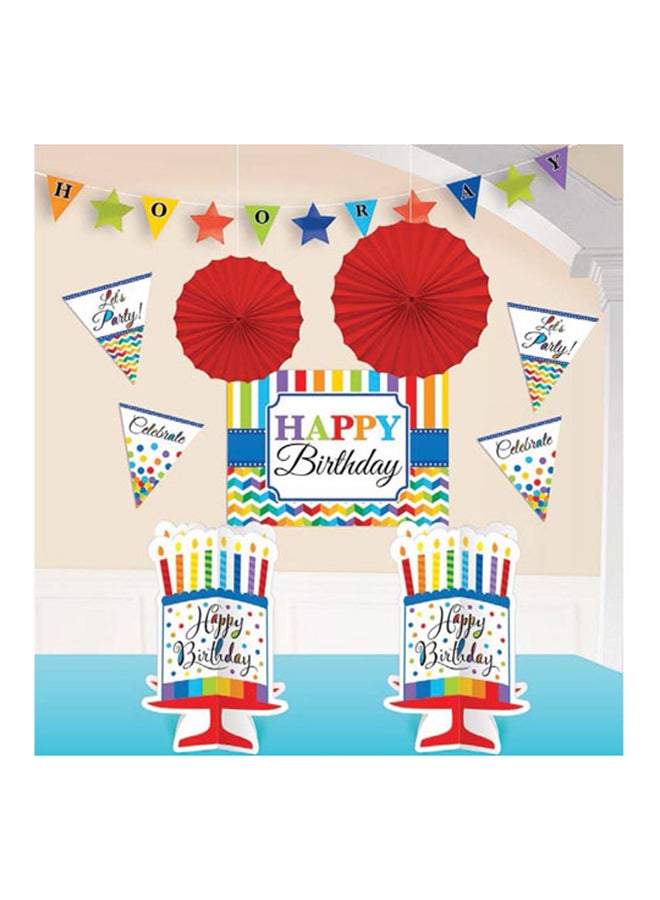 Amscan 10-Piece Printed Birthday Room Decorating Set