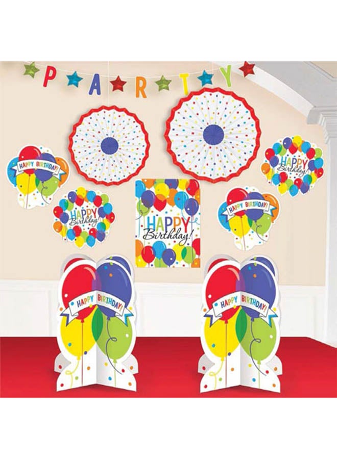 أمسكان مجموعة إكسسوارات ورقية بتصميم بالونات لتزيين الغرف في الحفلات