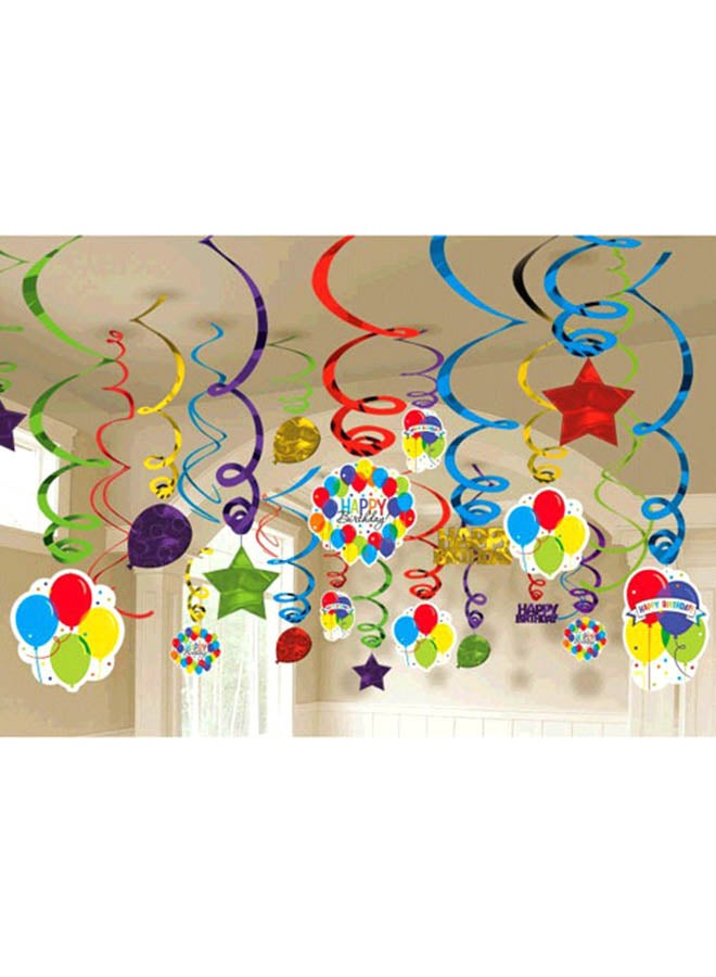 Amscan 50-Piece Balloon Bash Swirl Decorations