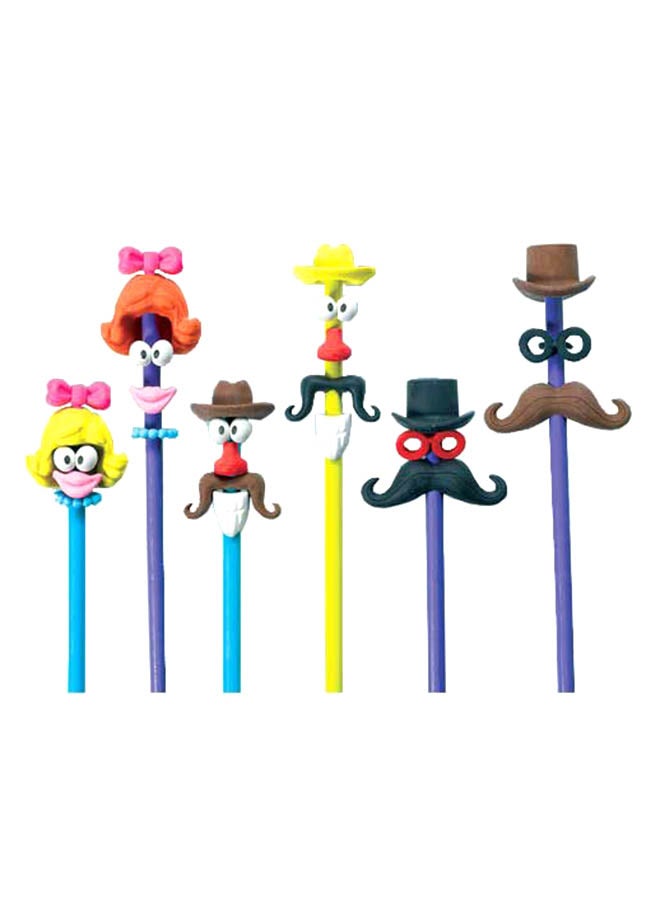 أمسكان طقم محايات على شكل شخصيات كرتونية - 6 قطع