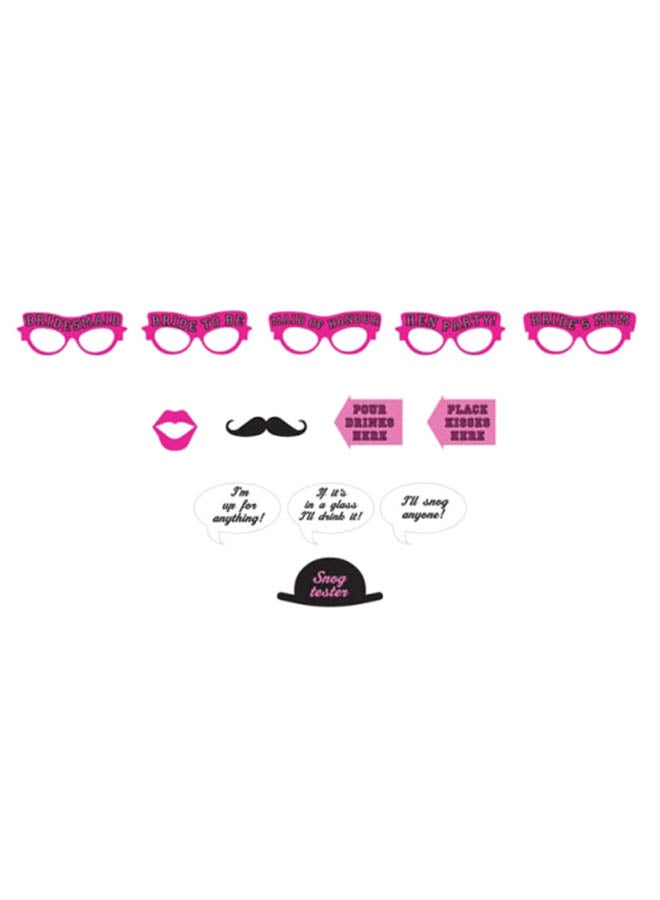 12-Piece Hen Night Photo Booth Kit Set Party Accessories Party Supplies