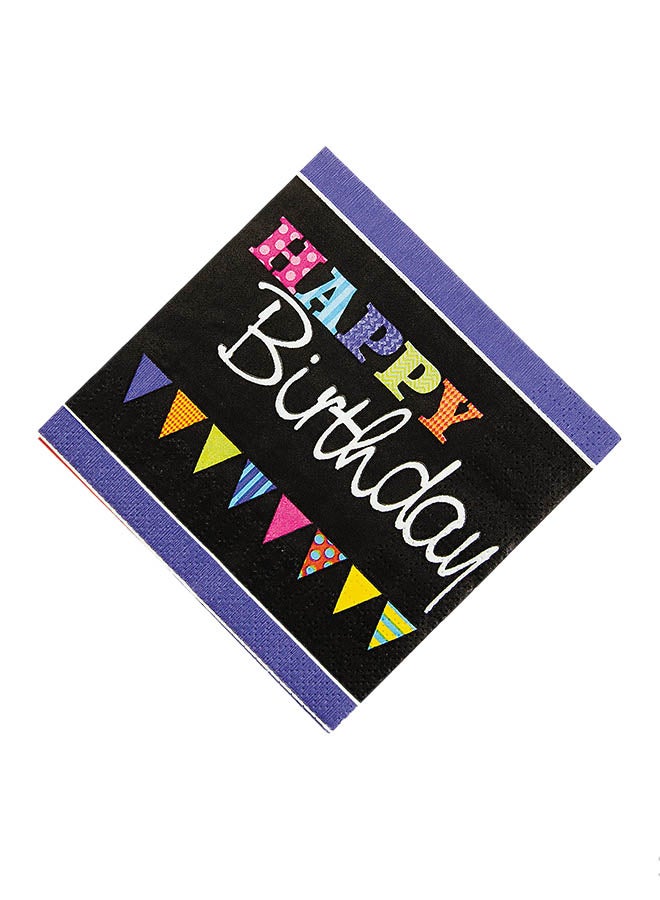 Amscan Happy Birthday Beverage Paper Napkin