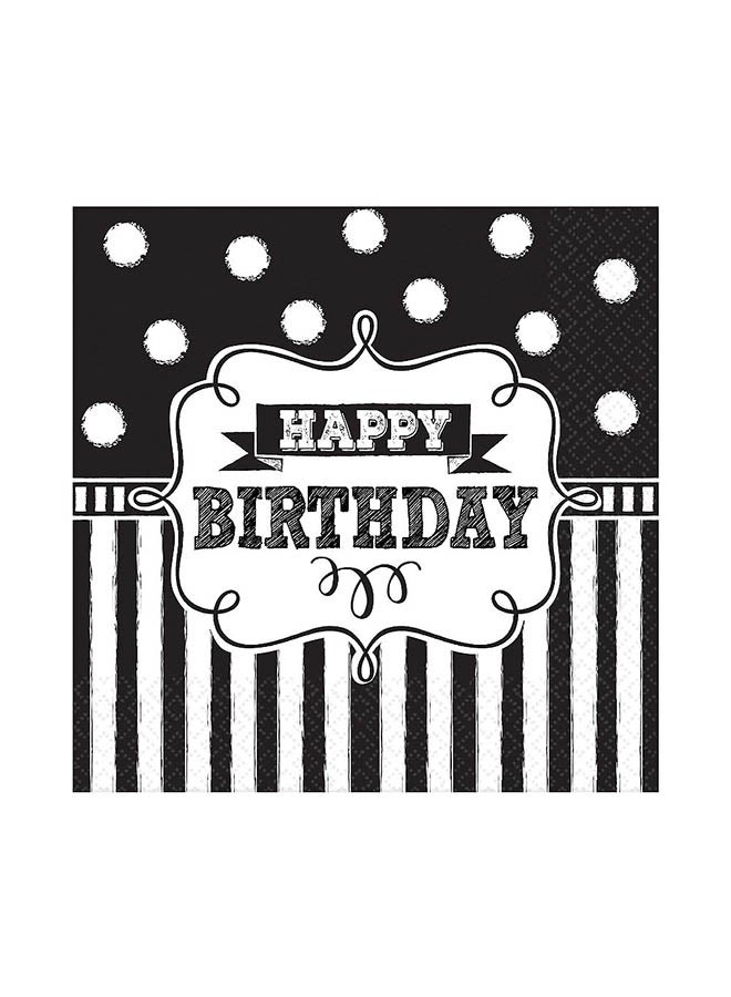 Amscan 16-Piece Happy Birthday Lunch Napkin Set