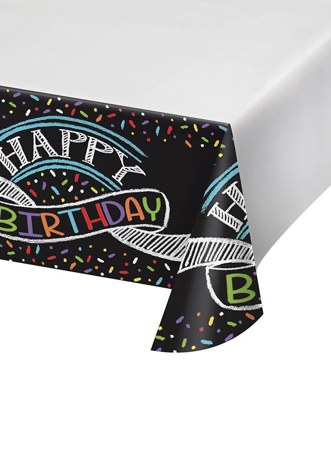 Amscan Chalkboard Birthday Party Tablecover