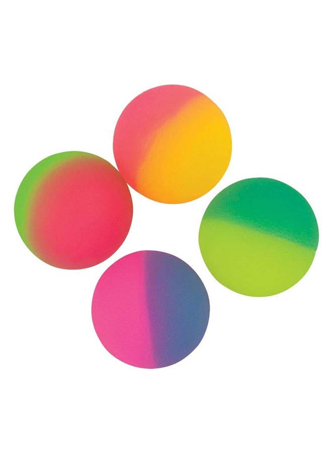 Amscan 12-Piece Icy Two-Tone Bouncy Ball Assortment Set