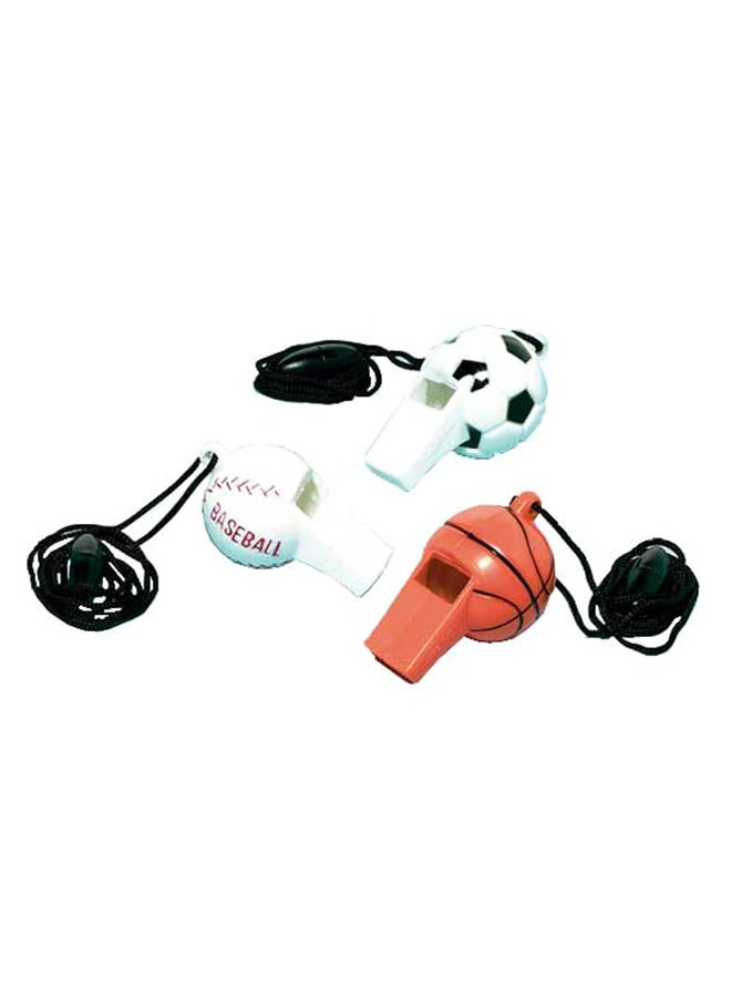 Amscan 12-Piece Sports Ball  Assorted Whistle Favors Supplies Birthday Gift Toys, Return Gifts for Party