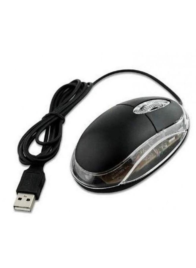 XForm - XF-MU01 Wired Optical Mouse Black/Clear - Image 1