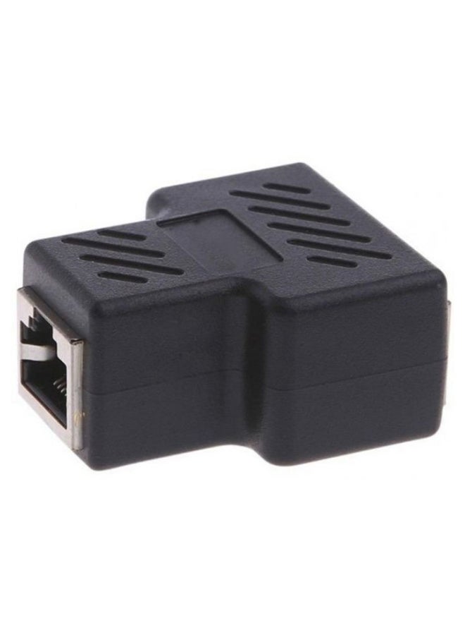 ماركة غير محددة قابس التمديد والمحول والموصل RJ45 المقسم لكابل إيثرنت لشبكة LAN ‏CAT5 وCAT6  - Image 1