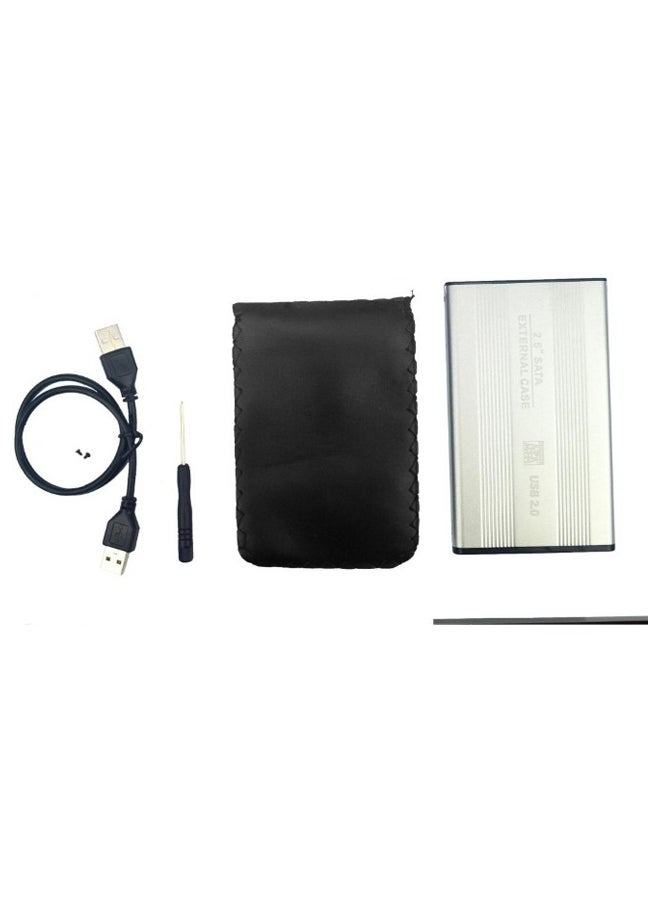 Portable External Hard Disk Silver/Black